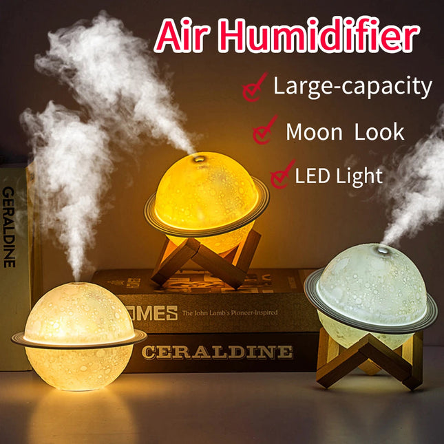 Essential Oil Diffusers with LED Light 3D Moon Air Humidifier