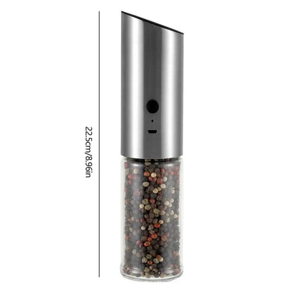 Electric Salt Pepper Grinder Refillable Adjustable Coarseness Pepper