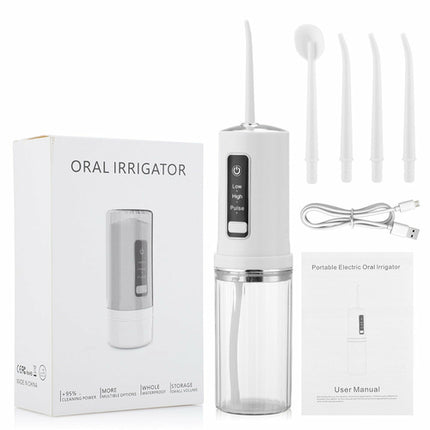 Electric Oral Irrigator Foldable Dental Water Jet Flosser USB 3 Mode