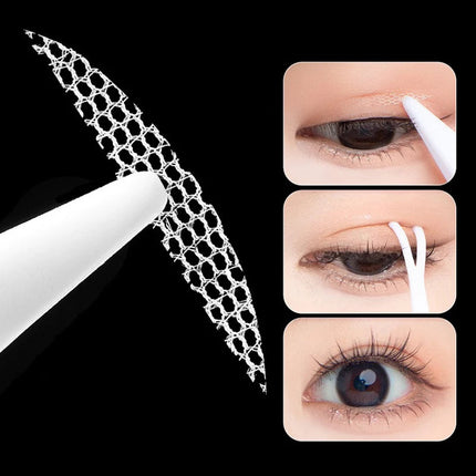 600 Pcs Eye Lift Strips Double Eyelid Tape Clear Gray Eyelid Stripe