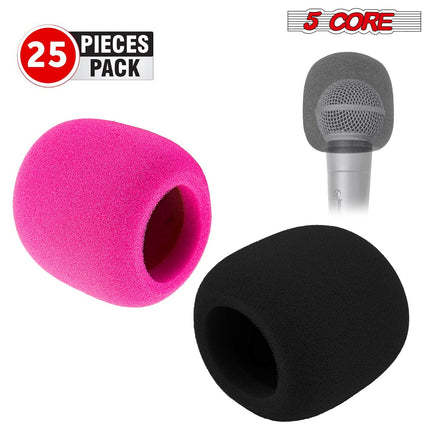 5Core Microphone Cover Soft Foam Mic Windscreen Windproof Sponge for