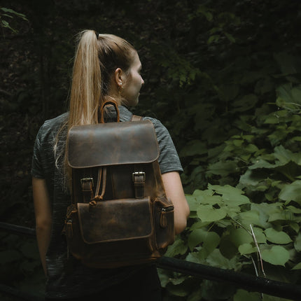 The Hagen Backpack | Vintage Leather Backpack