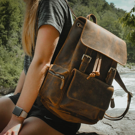 The Hagen Backpack | Vintage Leather Backpack