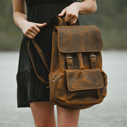 The Hagen Backpack | Vintage Leather Backpack