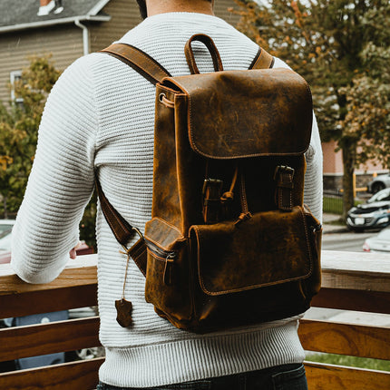 The Hagen Backpack | Vintage Leather Backpack