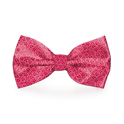 Tiny Flowers Pink Dog Bow Tie