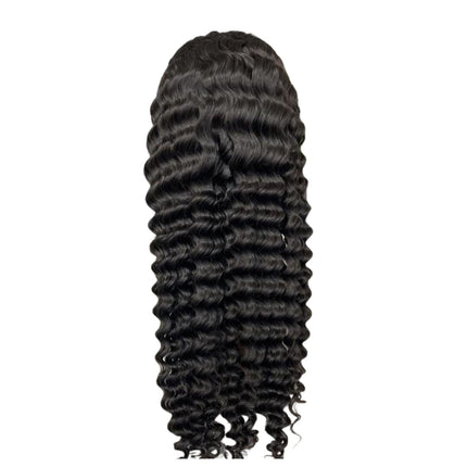 Headband Wig Loose Deep Wave Human Hair Scarf Wig No GLUE Easy Wear