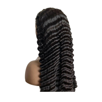 13x4 HD Transparent Lace Frontal Loose Deep Wave Human Hair Wigs 200%