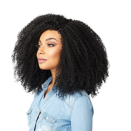 13x1x4 Afro Kinky Curly 13x1x6 T part Lace Transparent Human Hair Wigs