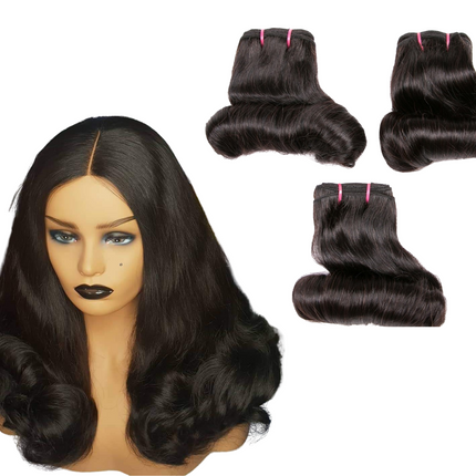 Super Double Drawn 12A Grade EGG CURL BUNDLES with CLOSURES & FRONTAL