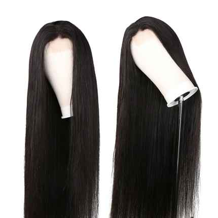 180% Density Full 4x4 Transparent Lace Front Straight Human Hair Wigs