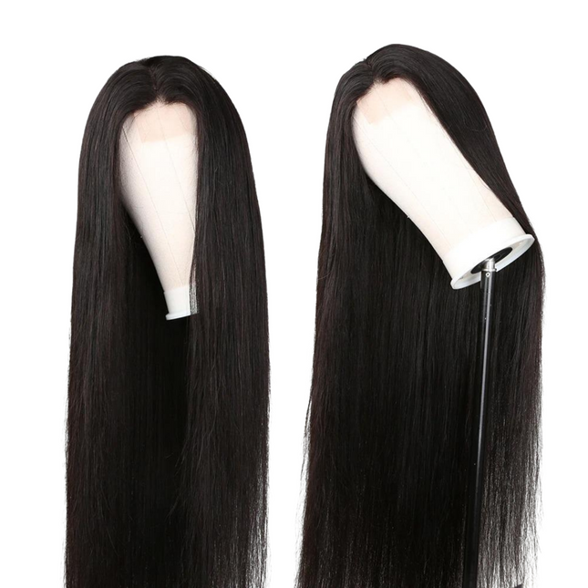 180% Density Full 4x4 Transparent Lace Front Straight Human Hair Wigs