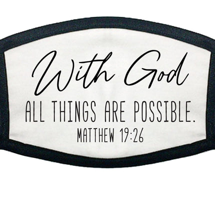 WITH GOD 100% COTTON FACE MASK