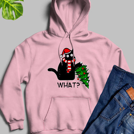 What Cat Christmas Tree Hoodie