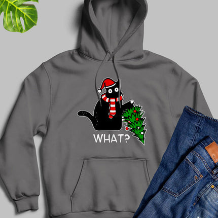 What Cat Christmas Tree Hoodie