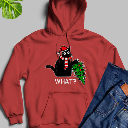 What Cat Christmas Tree Hoodie