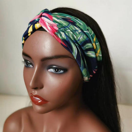 Headband Wig Straight Human Hair Scarf Wig No GLUE Easy Wear for Women