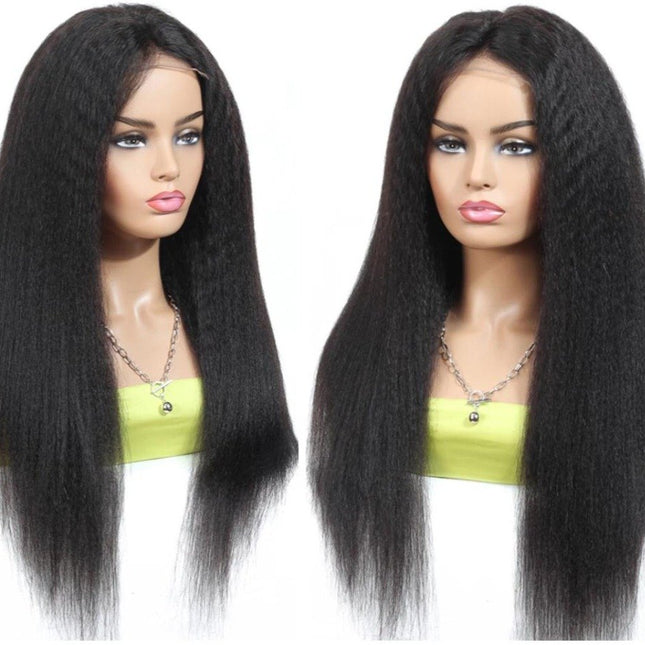 BeuMax Brazilian 13x4 Kinky Straight Lace Front Human Hair Wigs