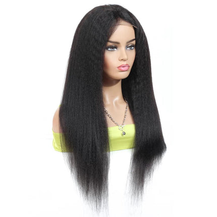 BeuMax Brazilian 13x4 Kinky Straight Lace Front Human Hair Wigs