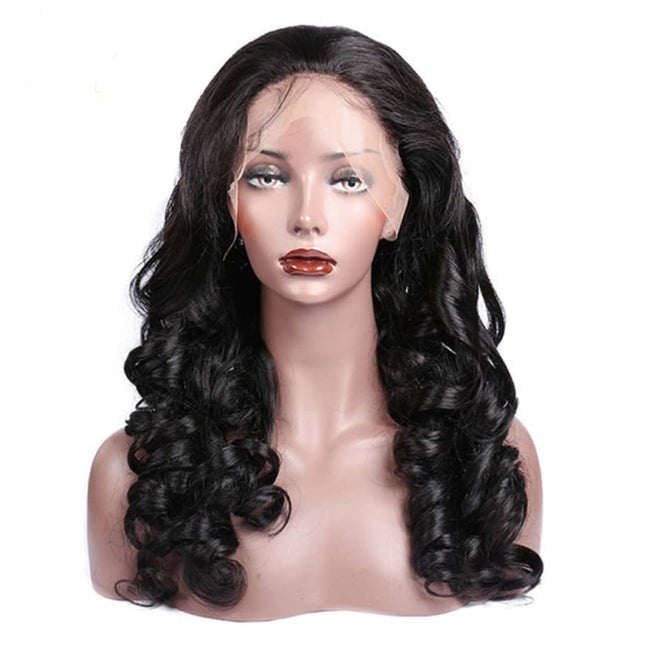Loose Wave 13x6 Transparent Lace Frontal Brazilian Human Hair Wigs