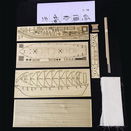 Wooden Sailing Ship Boat Model DIY Kits Assembly