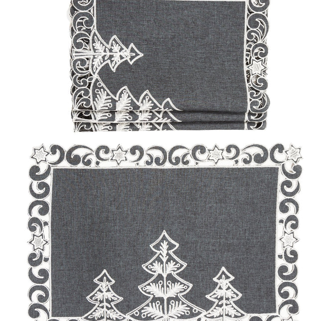 XD18906 Christmas Tree 14''x20'' Placemats, Set of 4