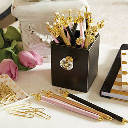 Get Your Party Pants On! Birthday Hot Pink Crown Pen Set of 12 |