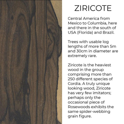 Ziricote rare wood
