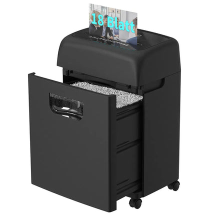 Woolsche Paper Shredder For Home,18-Sheets Cross Cut With 5.28 Gallon