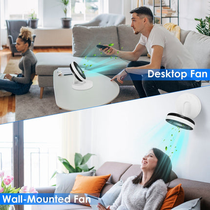Foldable Rechargeable LED Desk Fan Wall Mounted Fan With Magnetic
