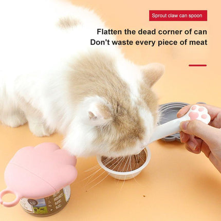 Pet Canned Spoon Jar Opener Puppy FeedingMixing Wet Dry Cat Dog