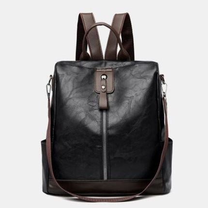 Stylish PU Leather Backpack for Everyday Adventures