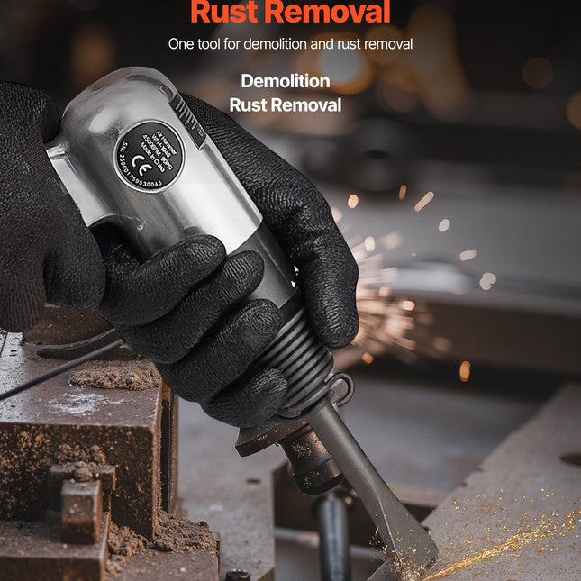 Air Hammer, 4500BPM Pneumatic Hammer With Rust Removal Air Needle