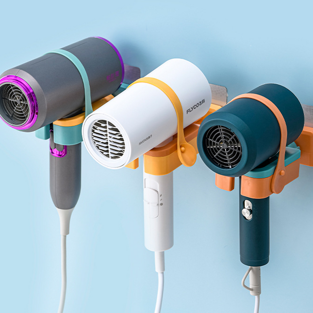 Hair Dryer Rack Toilet Wall-mounted Punch-free Multifunctional