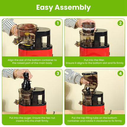 1Pc Cold Press Juicer Machine 300W Electric Slow Masticating Juicer