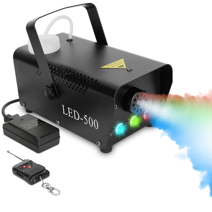 1Pc 400W Fog Machine RGB LED Party Club DJ Fogger Rapid Heating Remote