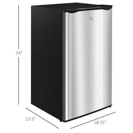 3.2 Cu.Ft Mini Fridge with Freezer, Single Door Compact Refrigerator