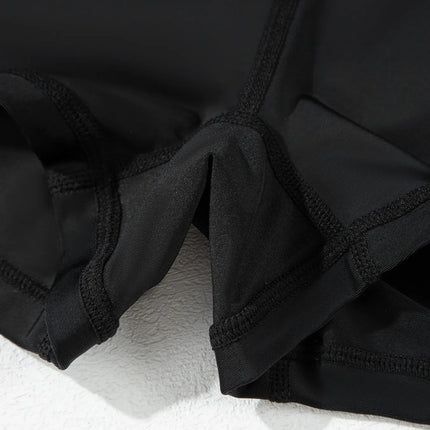 High Waisted Drawstring Swim Shorts