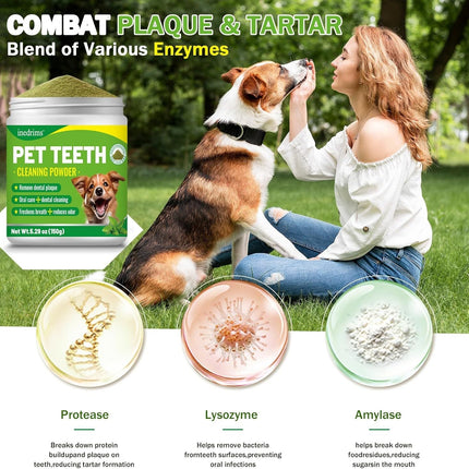 Pet Dental Powder - Freshens Breath, Protects Gums And Strengthens