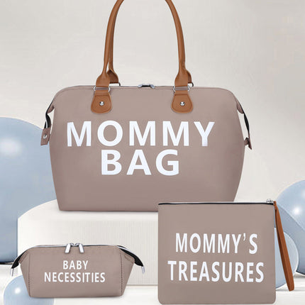 Travel bag Mommy Bag three-piece shoulder bag Tote bag Dry and wet