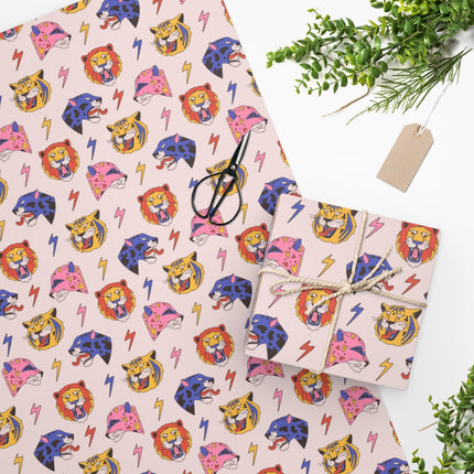 Pretty Roaring Animals Wrapping Paper