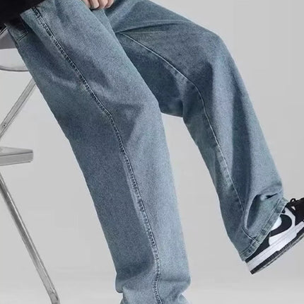 Men's Plus Size Loose Fit Drawstring Jeans