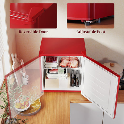 1.1 Cu.Ft Countertop Mini Freezer, Compact Upright Freezer with