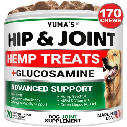 Hemp Hip And Joint Supplement For Dogs Glucosamine For Dogs Joint Pain