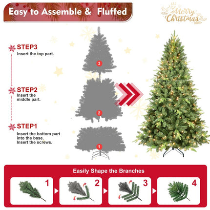 PE, PVC Christmas Tree, Green