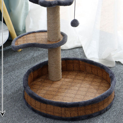 Cat Scratching Post with Cat Bed and Toy