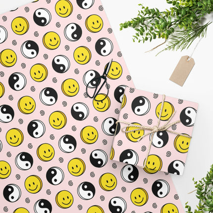 Yin Yang & Smiley Wrapping Paper
