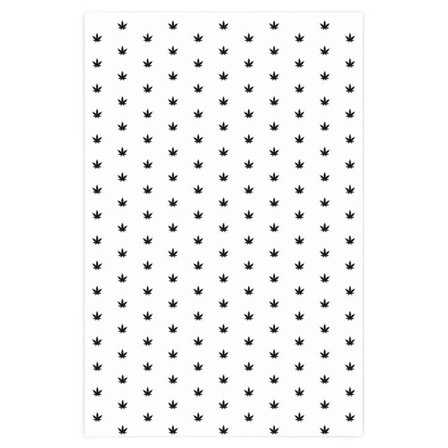 Black Weed Wrapping Paper