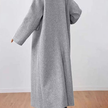 Wool-Blend Longline Overcoat