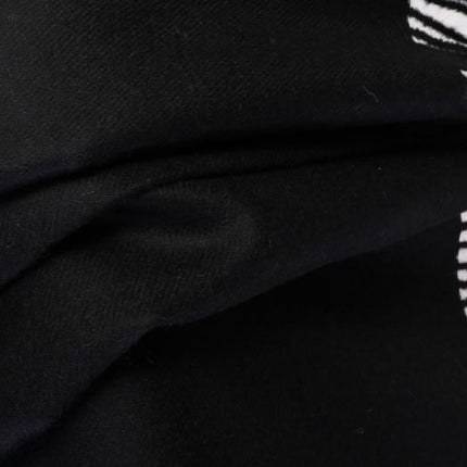 Alpaca wool black plaid